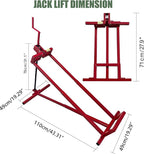 Lawn Mower Lift Jack-890 Lbs Capacity Lifting Platform Telescopic Maintenance Jack Tools Repair Bracket for Garden Tractors and Riding Lawn Mowers with Manual Handle & Power Tool Extension Handle