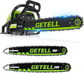 Professional 58cc Gas Powered Chainsaw with Quick-Switch Dual Bar 18/20 Inch System – Heavy Duty Chain Saw with Easy-Start for Tree Cutting, Limbing & Farm Use (GEL9902)