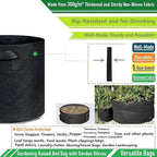 400 Gallon Large Raised Garden Bed Bag (70x24 inch) Big Garden Bag Sturdy Plant Grow Bag for Tomato,Potato Planter,Herb Veggies Planter Bag,Flower Bed,Yard Waste Bag,Lawn Debris Bag,Leaf Bag W/ Gloves