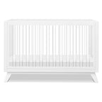 DaVinci Otto 3-in-1 Convertible Crib in White with Acrylic Slats, Greenguard Gold Certified