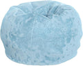 Flash Furniture Dillon Small Teal Furry Bean Bag Chair for Kids and Teens