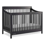 Delta Children Brooks 6-in-1 Convertible Crib - Greenguard Gold Certified, Midnight Grey