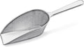 New Star Foodservice 34660 One-Piece Cast Aluminum Flat Bottom Bar Ice Flour Utility Scoop, 4-Ounce, SIlver