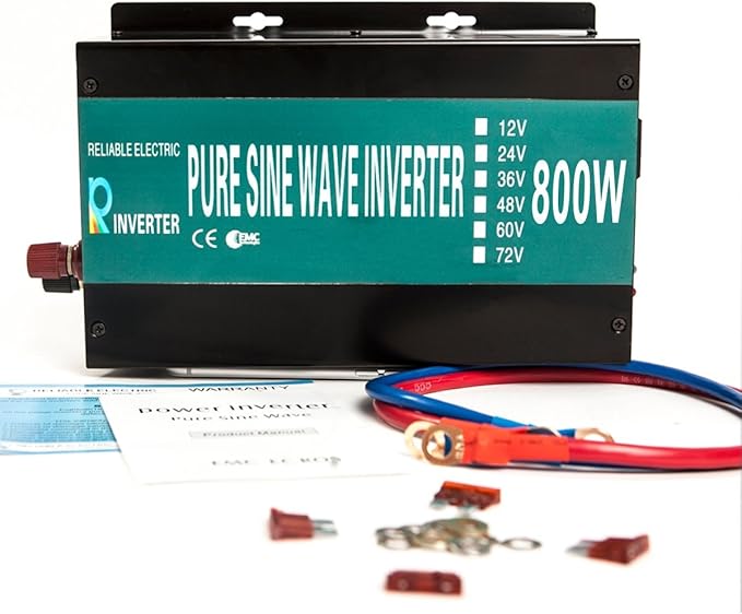 WZRELB 800W 12V 120V Pure Sine Wave Power Inverter DC to AC System Car Inverter