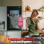 Mason Jar Opener and Canning Tool, Compatible with Mason Jar Lids, Releases Vacuum Seal on Wide Mouth and Regular Mouth, Magnetic Lid Lifter for Canning, Pickling (Peach Pink)