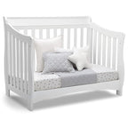 Delta Children Bentley S Series 4-in-1 Convertible Baby Crib, White