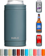 DUALIE 3 in 1 Insulated Can Cooler - 15+ Colors - Universal Size for 12 oz Cans, Slim Cans, and Bottles