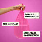 Forid Small Trash Bags for Bathroom - 2.6 Gallon Garbage Bags Unscented,Extra Thick Strong Wastebasket Can Liners for Home Office Bedroom,150 Bags Multi Colored