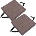 Square Stool Cushion Set of 2 for Bar Stool & Dining Chair - 14x14/15*15/12*12 Thick 5/8cm Seat Pads (Color: 8#)