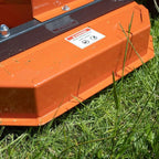 Titan Attachments 3 Point PTO Finish Mower, 48" Cutting Width, Cat 1 Hookup, Orange Finish, Rear Discharge, Pull Behind Mower for 18-30 HP Tractors, Low-Noise Cast Iron Gearbox