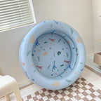 Keenso Inflatable Pool Thickened Blow Up Pool for Kids with Cute Style, Harmless Material, Wide Uses, Suitable for Indoor or Outdoor Play