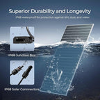 Renogy Solar Panels Bifacial 4Pcs 590 Watt N-Type Monocrystalline 12V 16BB Solar Panel, 25% High Efficiency Solar Module for RV Home Farm Shed Trailer Camper Marine Off-Grid System