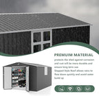 10x12 FT Metal Storage Shed with Window,Outdoor Storage Building,Large Backyard Sheds,Waterproof Outside Storage Sheds
