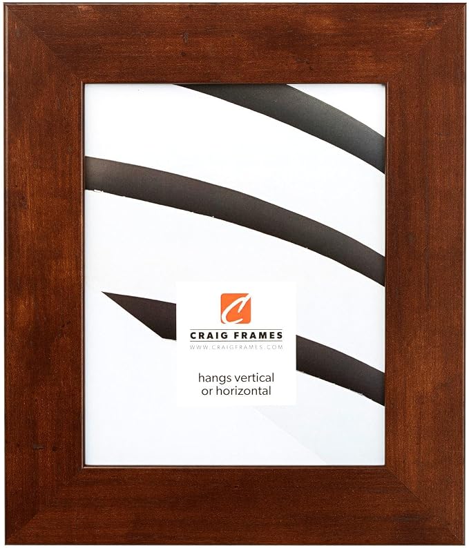 Craig Frames 13x19 Dark Walnut Picture Frame for Posters and Gallery Wall | Lightweight shatter resistant acrylic facing with a rigid backing board, made in the USA