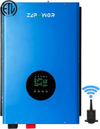 ZLPOWER 12000W 48V Off-Grid Inverter Charger, Peak Power 36000W for 20s, 240V AC Input, 120/240V Split Phase Output, Pure Sine Wave, UL1741 Certified, Built-in 2 MPPT Low Frequency for Solar System