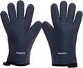 KITCHEN PERFECTION Silicone Smoker BBQ Gloves - Heat Resistant Oven Mitts | Waterproof, 5-Finger Design For A Better Grip, for Pitmasters, Meat Smoking, Grilling, Cooking, Frying Turkey | Grill Gift
