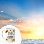 Hyturtle Personalized Gnome Mug Gifts For Gnome Lover, Thank You Gift Ideas | Cool Birthday Gifts For Women - Motivational Sunflower Custom Name 11oz White Ceramic Coffee Tea Mug, Comfort grip handle