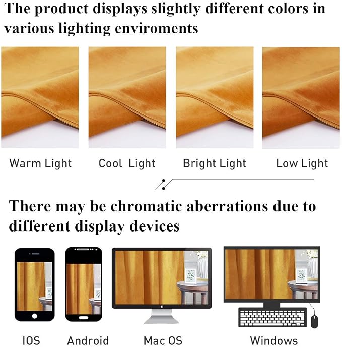 Warm Gold Autumn Tassel Velvet Valances Curtains 52x18 Inch 2 Panels | Rod Pocket Scalloped Tier Curtains, Light Dimming Privacy Protect Window Drapes for Cafe, Holiday Fall Decor