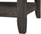 Bush Furniture Key West Tall 5 Shelf Bookcase in Dark Gray Hickory