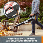 WORX 20V GT Revolution 12" 4.0Ah Cordless String Trimmer & Turbine Leaf Blower Power Share Combo Kit - WG930.3 (Batteries & Charger Included)
