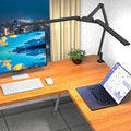 Transformable LED Desk Lamp, 37.4" Architect Desk Light with Clamp, 3 Light Bars for Home Office, 24W Ultra Bright Auto Dimming 5 CCT Modes & 5 Brightness Levels Table Light for L Shaped Desk