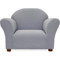 Keet Roundy Kid's Chair Gingham, Wood, Navy