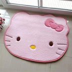 Area Rugs Kawaii Carpet Super Soft Area Rugs Cute Cartoon Kitten Face Pattern Bedroom Mats，Luxury Shaggy High Absorbent and Anti Slip