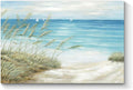cozy country Coastal Wall Art 45"x30" - Beach Pictures Ocean Canvas Decor - Nautical Artwork Seascape Hand Painting for Living Room, Sea House