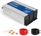 1800W Pure Sine Wave Inverter DC 12V to AC 120V, 3600W Peak Power with LED Display, Power Converter for Car, Truck, Solar, Home & Rechargeable Devices