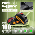 Mini Chainsaw 6 Inch Cordless, Super Handheld Chainsaw with 2x Big Batteries, Electric Mini Chain saw Battery Powered, Small Hand saws for Tree Wood - Garden Yard Time Saving Tool