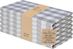 Urban Villa Cloth Napkins Cotton 20x20 (Set of 6) Grey