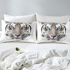Erosebridal Kids Tiger Comforter Set Full Size, Wild Animal Down Comforter for Boys Girls Teens Adult Bedroom, Grey Tiger Skin Duvet Insert Black White Stripe Bedding Comforters for Bedroom Decor