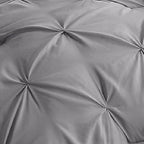 Bedsure Queen Comforter Set - Bed in a Bag Queen 7 Pieces, Pintuck Bedding Sets Grey Bed Set with Comforter, Sheets, Pillowcases & Shams