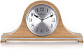 TXL Mantel Clock, Silent Wood Table Clock Battery Operated, Desk Shelf Vintage Clock for Living Room,Home Decor Gift, T20211