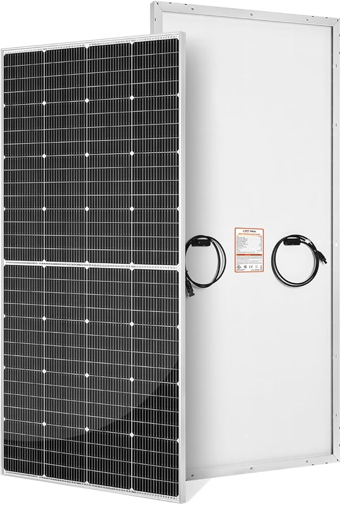 RICH SOLAR 250W 24V 16BB Cell Monocrystalline Solar Panel N-Type Cells High Efficiency Solar Module for RV Trailer Camper Marine Off-Grid