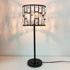 Modern K9 Crystal Table Lamp Desk Lamp 26" Tall for Bedroom Reading, Living Room, Office