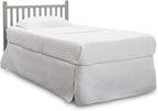 Delta Children Emery Mini Convertible Baby Crib & Twinkle Stars 3-Inch Waterproof Mini Crib Mattress, Grey