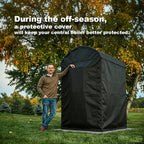 Cover for Central Boiler Outdoor Furnace 600D for Garden Storage Shed and Ssolar Shed and other model Furnace . Heavy Duty 600D Black (L)