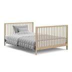 Graco Teddi 5-in-1 Convertible Crib with Drawer (Driftwood) – GREENGUARD Gold Certified, Crib with Drawer Combo, Full-Size Nursery Storage Drawer, Converts to Toddler Bed, Daybed and Full-Size Bed