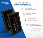 SteamSpa 9kW Steam Sauna Generator Executive Bundle 240V Steam Generator with Touch Pad, Steamheads, Pressure Relief Valve, Built-in Auto Drain, LED Light, Filter and Quick Install Kit EXT900OB-A