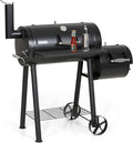 Captiva Designs Charcoal Grill with Offset Smoker, All Metal Steel Made Outdoor Smoker, 512 sq.in Cooking Area, Best Combo for Outdoor Garden Patio and Backyard Cooking