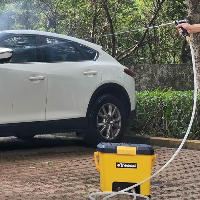 Portable Pressure Washer | 5 Gal Tank | 255 PSI | 45-Min Runtime | Versatile for Car Wash, Dog Bath, Home & Patio, & Portable Camping Shower | Durable Design for RV, Overland & Beach Adventures