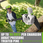 Gardtech 20V MAX* Brushless Cordless Pole Saw + 6 Inch Mini Chainsaw Cordless, 99-inch Max Reach & Multi-Angle for Tree Branches Pruning, Wood Cutting(2.0Ah Battery and Charger Included)
