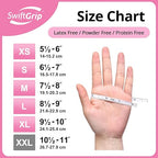 SwiftGrip Nitrile Disposable Gloves - Medical Exam Gloves, Latex-Free, Pink, Powder-Free, 50-ct Box (XL)