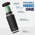 Frost Buddy XL Can Cooler - Fits 12-24 oz Cans (Burnt Titanium) | Keeps drinks chilled 12+ hrs | No sweat, no condensation | Fits slim & standard cans | Durable, portable design