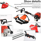 Gasoline Lawn Mower,Cordless Weed Wacker,Hedge Trimmer 52cc Petrol Hedge Trimmer Chainsaw Brush Cutter Red