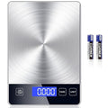 Food Kitchen Scale, Digital Food Scale 33lb Digital Kitchen Scale Precisely Measures Grams and Ounces for Meal Prep Baking and Cooking, 304 Stainless Steel Kitchen Scale LCD Display