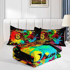 Axolotl Motocross Bedding Set Queen,Dirt Bike Comforter Set,Extreme Sports Bedding,Motorcycle Racer Comforter Set Motocross Comforter Motor Vehicles Biker For Boys Kids Teens Men,1 Quilt 2 Pillowcases