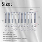 70060-01338 (10 Pack) Snowblower Shear Bolts Compatible with Kubota Snowblower BX2750D Front snowblower(Shear Bolt:5/16" x 2-1/4")