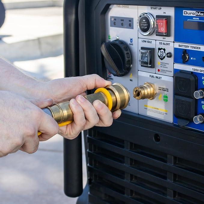 DuroMax XP16000iHT 16,000-Watt Tri Fuel Portable Digital Inverter Generator - Gas, Propane & Natural Gas, Remote Electric Start, Whole Home Power Backup, Transfer Switch Ready, RV & Emergency Ready